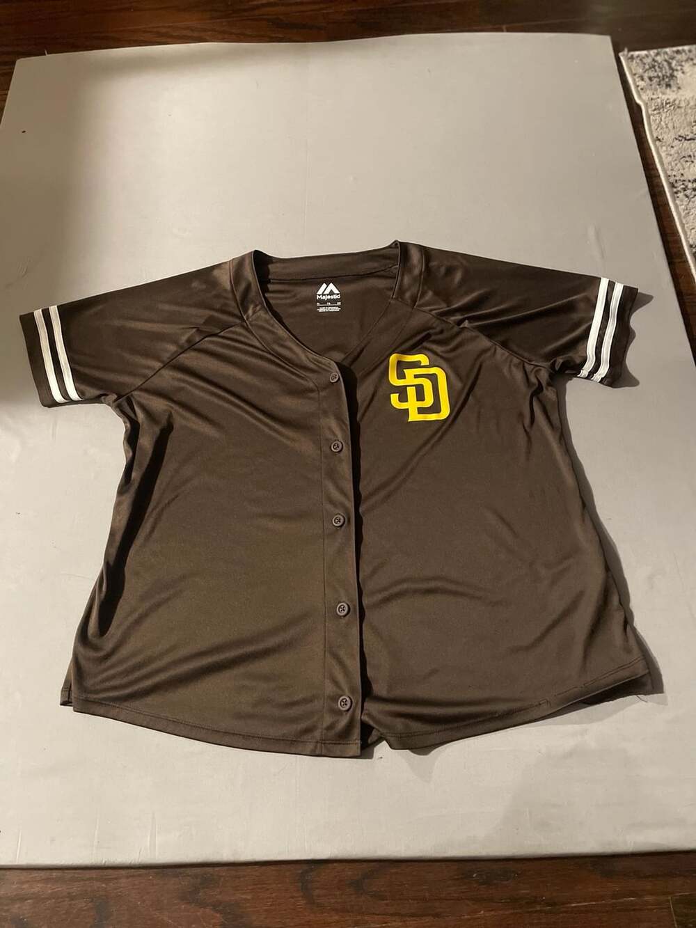 Majestic San Diego Padres Baseball Jersey Size XL Brown
